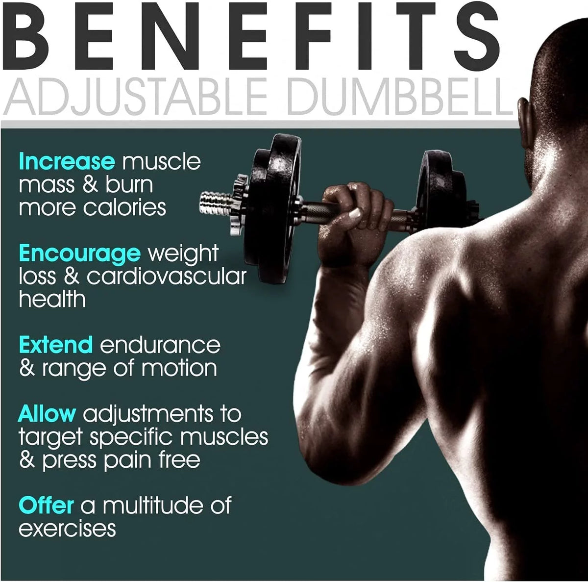 200 lbs Adjustable Cast Iron Dumbbell Set E983978