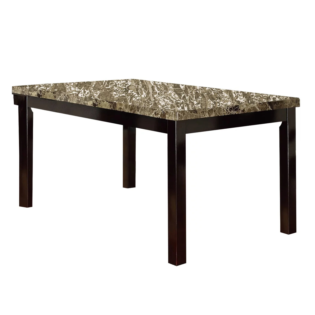 Faux Marble Pine Wood Dining Table N1006