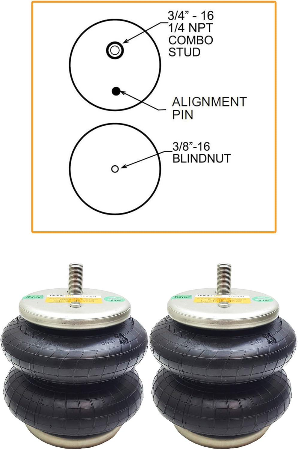 Air Spring Bag Suspension Kit K77949