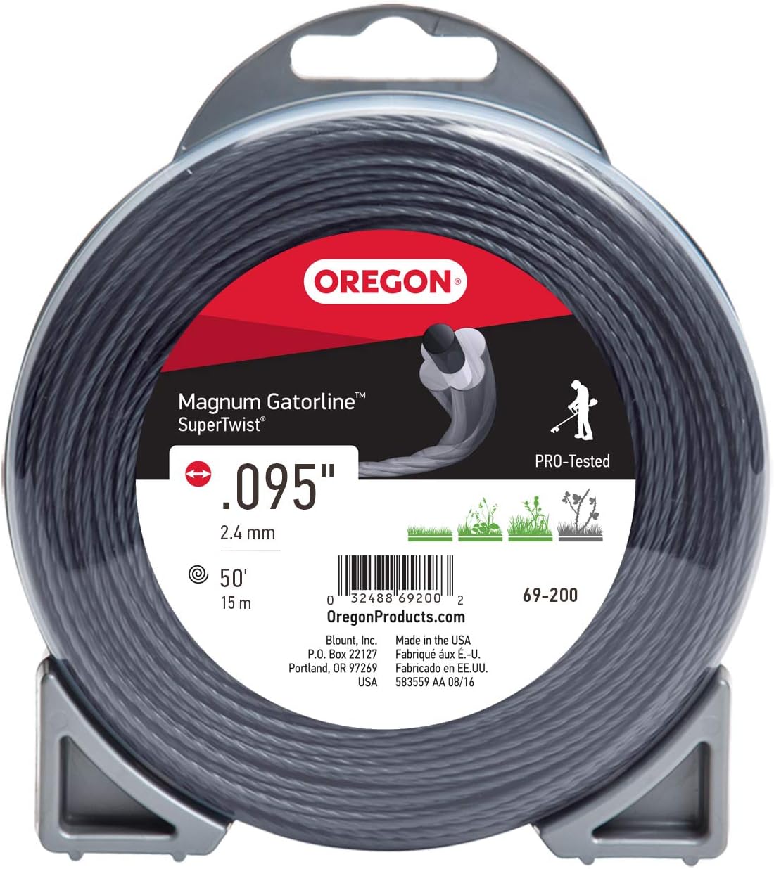 Magnum Gatorline Supertwist .095" 5 Lb Pack of 2 Z720092