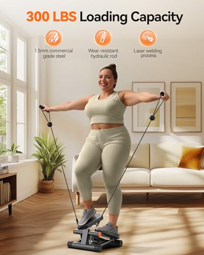 Mini Stepper with Resistance Bands and LCD Monitor D417796