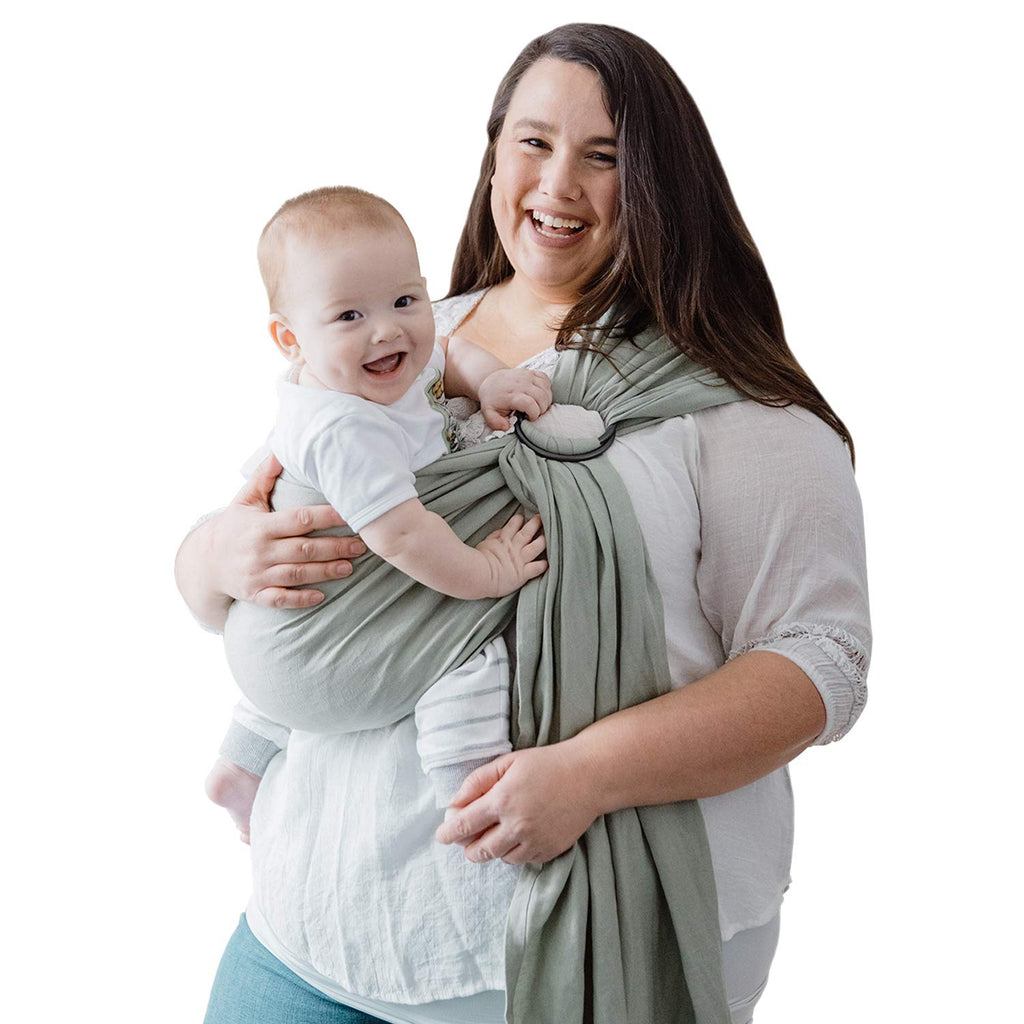 Bamboo and Linen Ring Sling Baby Carrier K1538