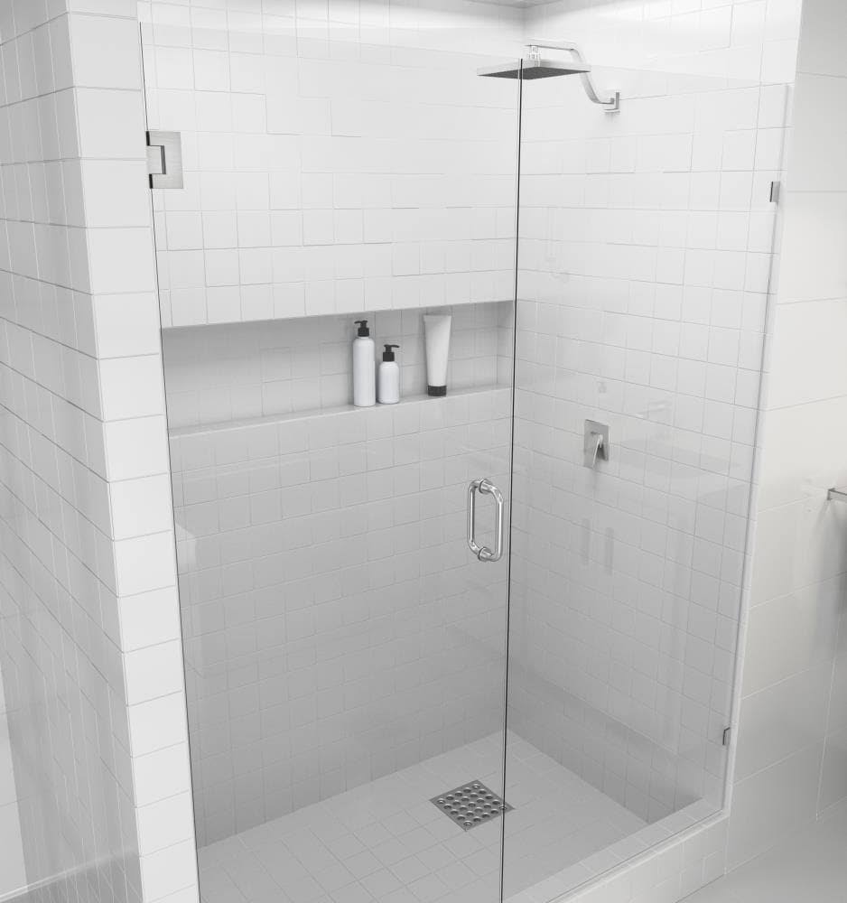 Frameless Shower Door Wall Hinge Brushed Nickel N5883
