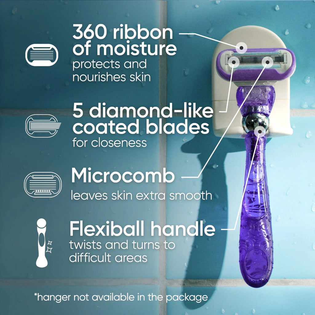 Women's Razor Handle with 2 Blade Refills Y638
