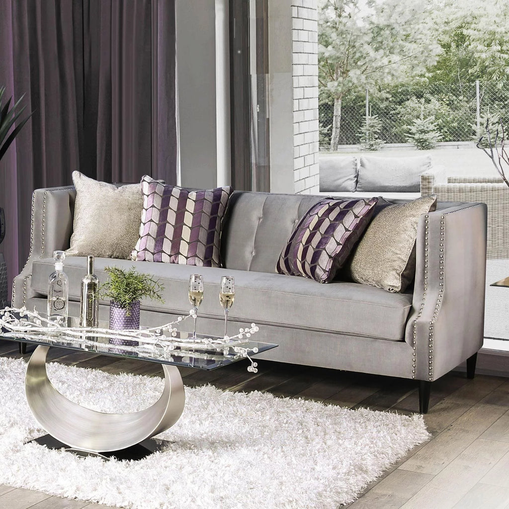 Royal Yellow Microfiber Sofa and Loveseat I8307