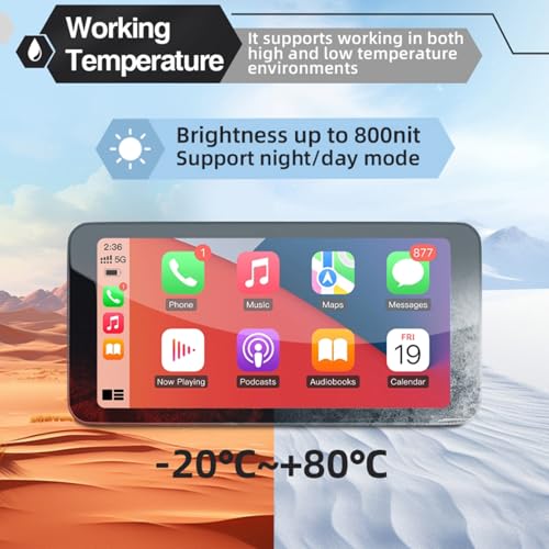 6.5 Inch Wireless CarPlay Android Auto GPS Touchscreen D536
