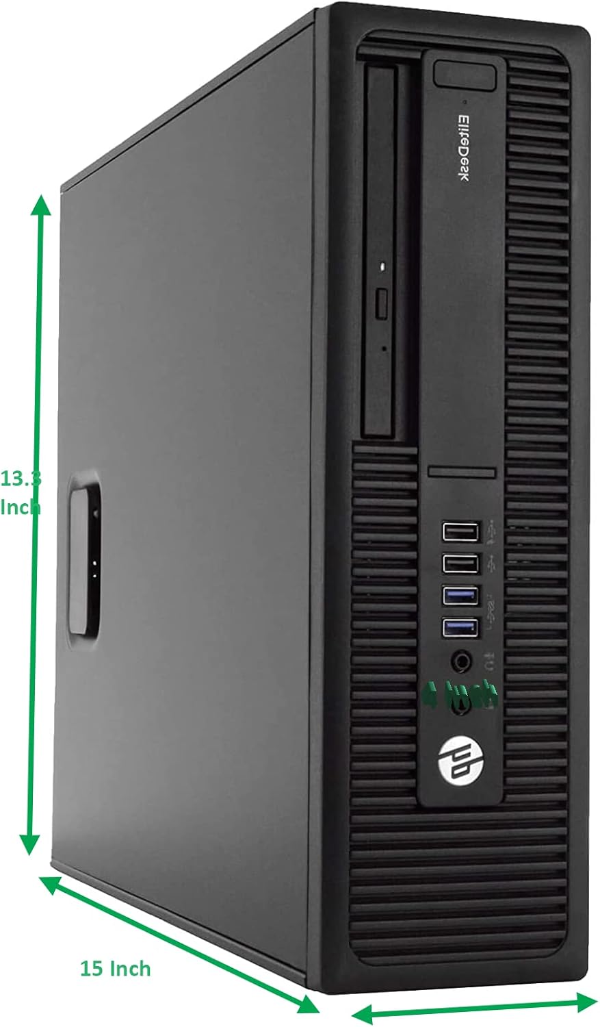 HP 705 G2 Desktop PC AMD Pro A4-8350B R5 Processor, 8GB Ram, 256 GB M.2 SSD, WiFi & Bluetooth, Wireless Keyboard Mouse, 27 Inch LED Monitor, Windows 10 I5681