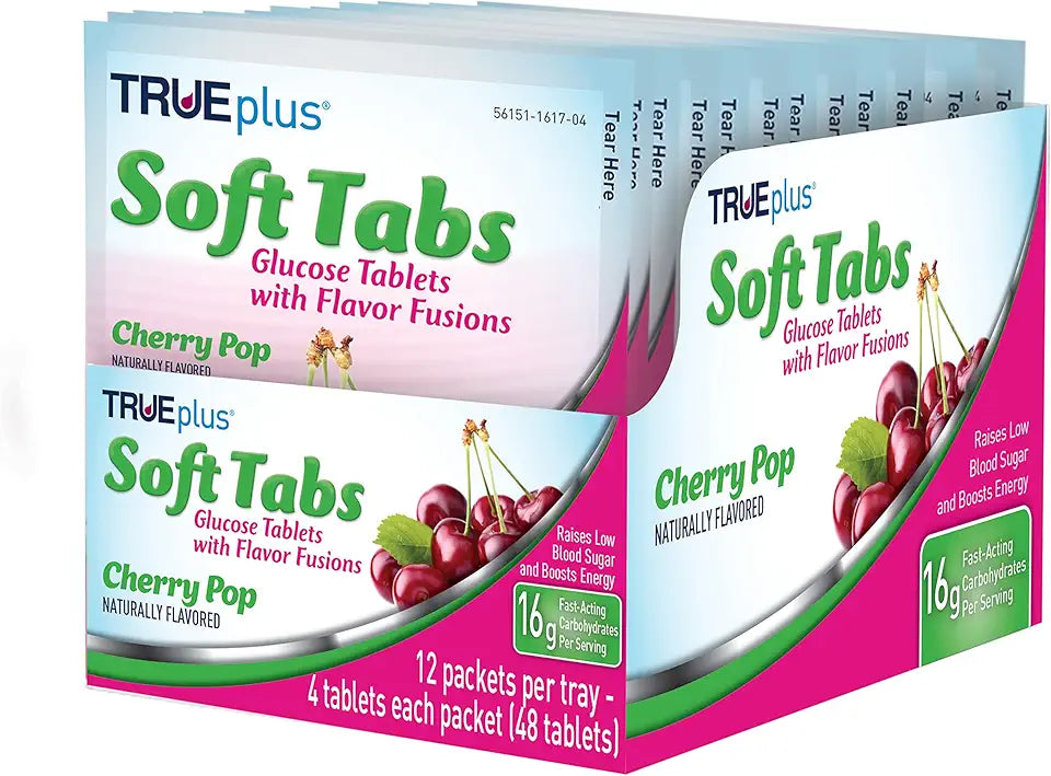 Glucose Tablets 12 Packs 48 tabs Cherry Pop E48769
