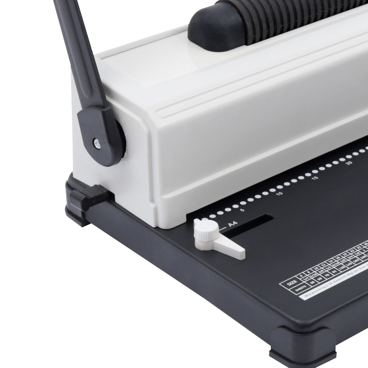 46 Holes Manual Coil Binding Machine with Electric Coil Inserter G544