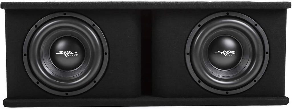 Dual 8" 1,400 Watt Subwoofer Bass Package with Loaded Enclosure and Amplifier W225743
