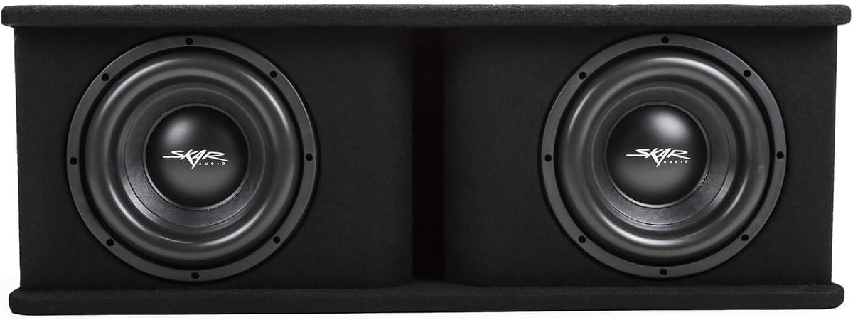 Dual 8" 1,400 Watt Subwoofer Bass Package with Loaded Enclosure and Amplifier W225743