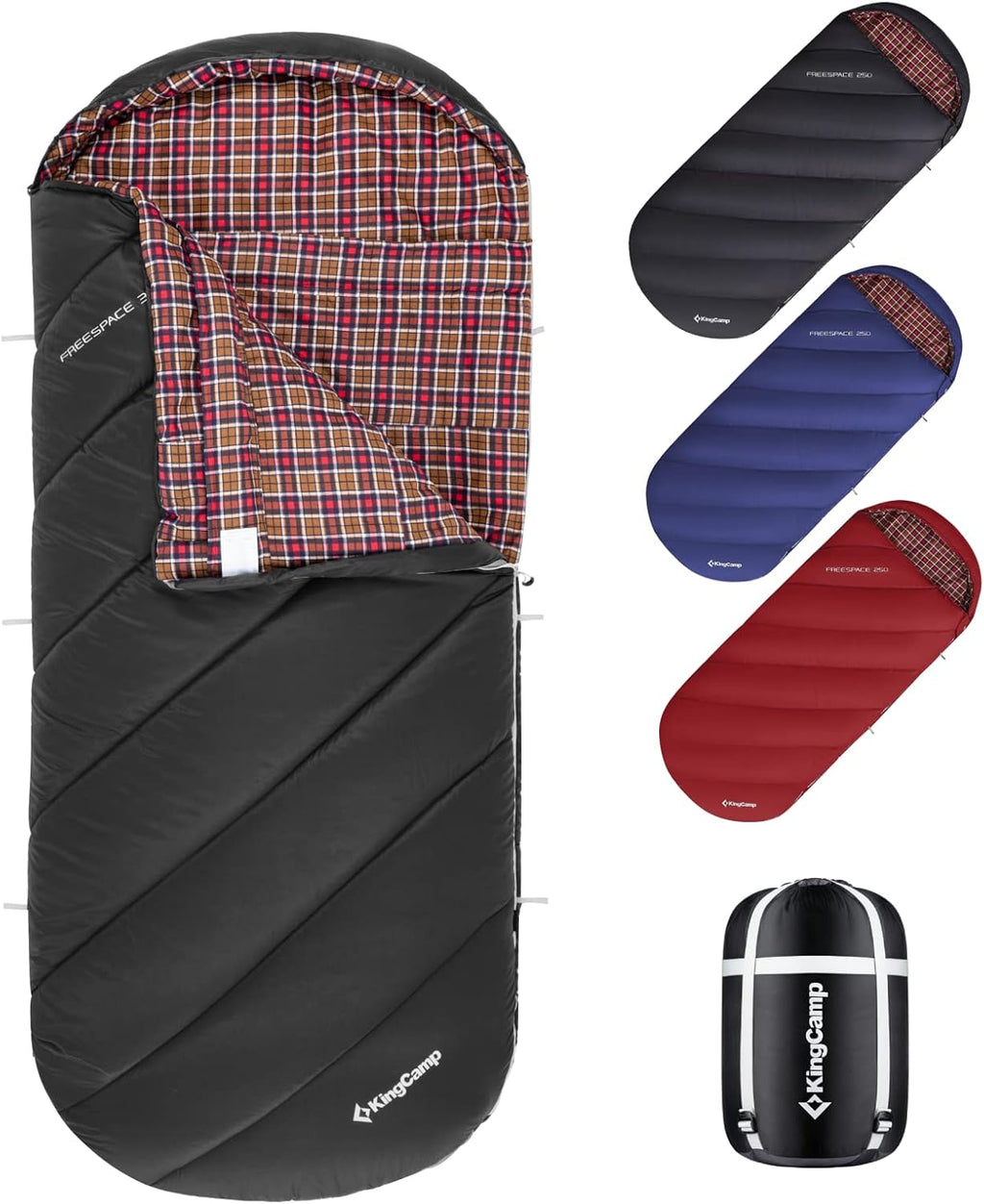 100% Cotton Flannel XL Sleeping Bag for Camping O97843