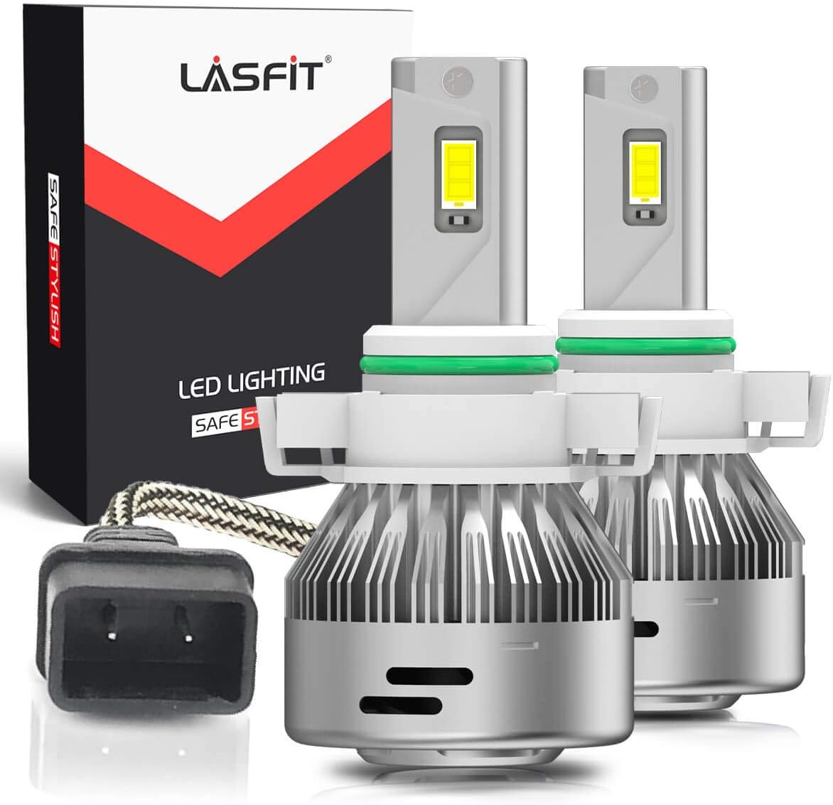 LED Fog Light Bulbs 60W 6000LM 6000K White (2 pack) W450