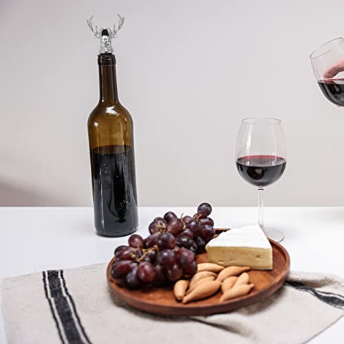 Deer Head Wine Pourer with Silicone Stopper S206