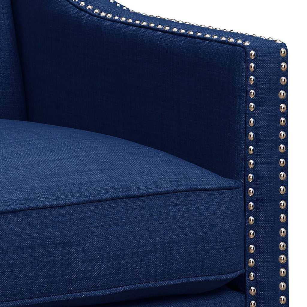 Blue Chair and Ottoman F61126