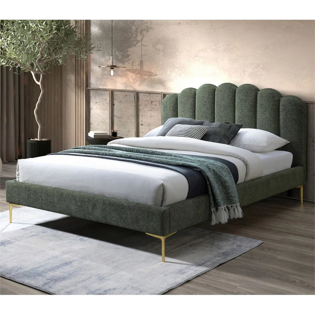 Forest Green Queen Platform Bed G50597