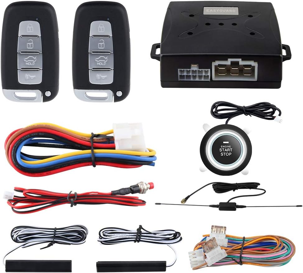 PKE Car Alarm System Keyless Go DC12V Pack of 2 B763