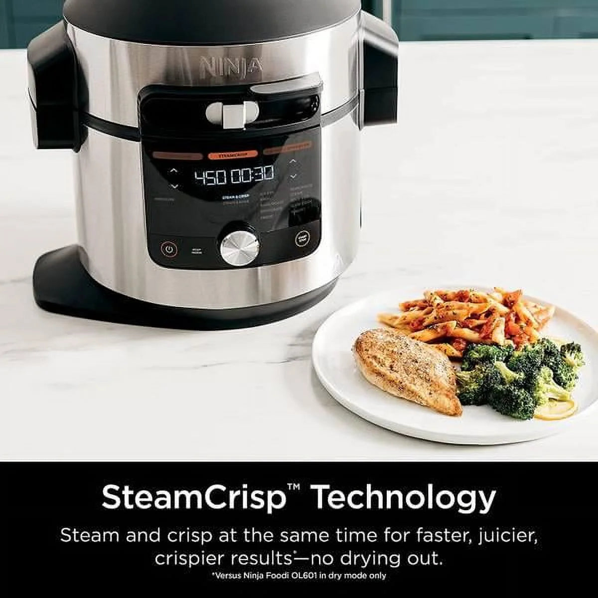 14-in-1 8 qt XL Pressure Cooker Steam Fryer with SmartLid D3585