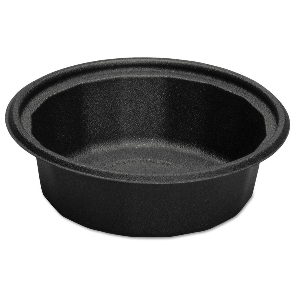 32 oz Black Plastic Microwave-Safe Containers R940971