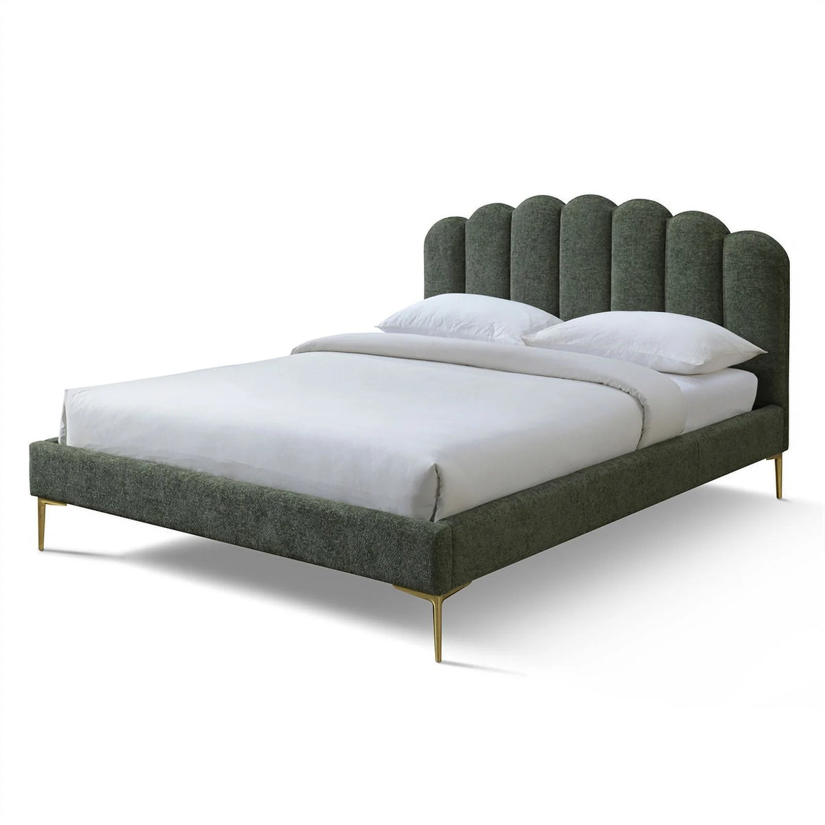 Forest Green Queen Platform Bed G50597