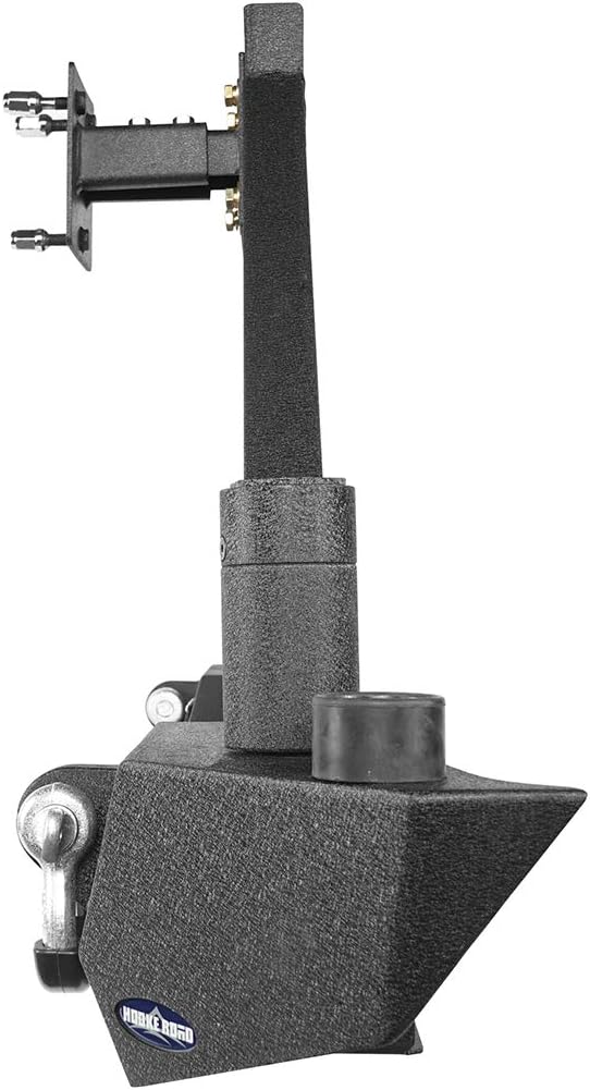 Solid Steel Rear Bumper with Spare Tire Carrier & LED Floodlights W92421