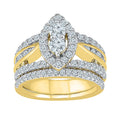 10KT Yellow Gold Two Stone White Round Diamond Ring (2.00 CTTW) T924
