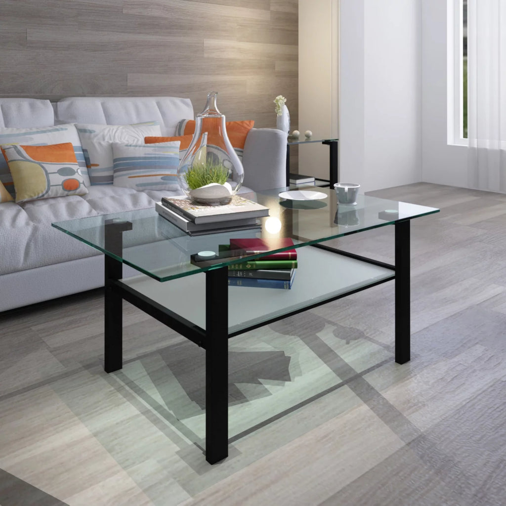 39.37" Glass Coffee Table P734933