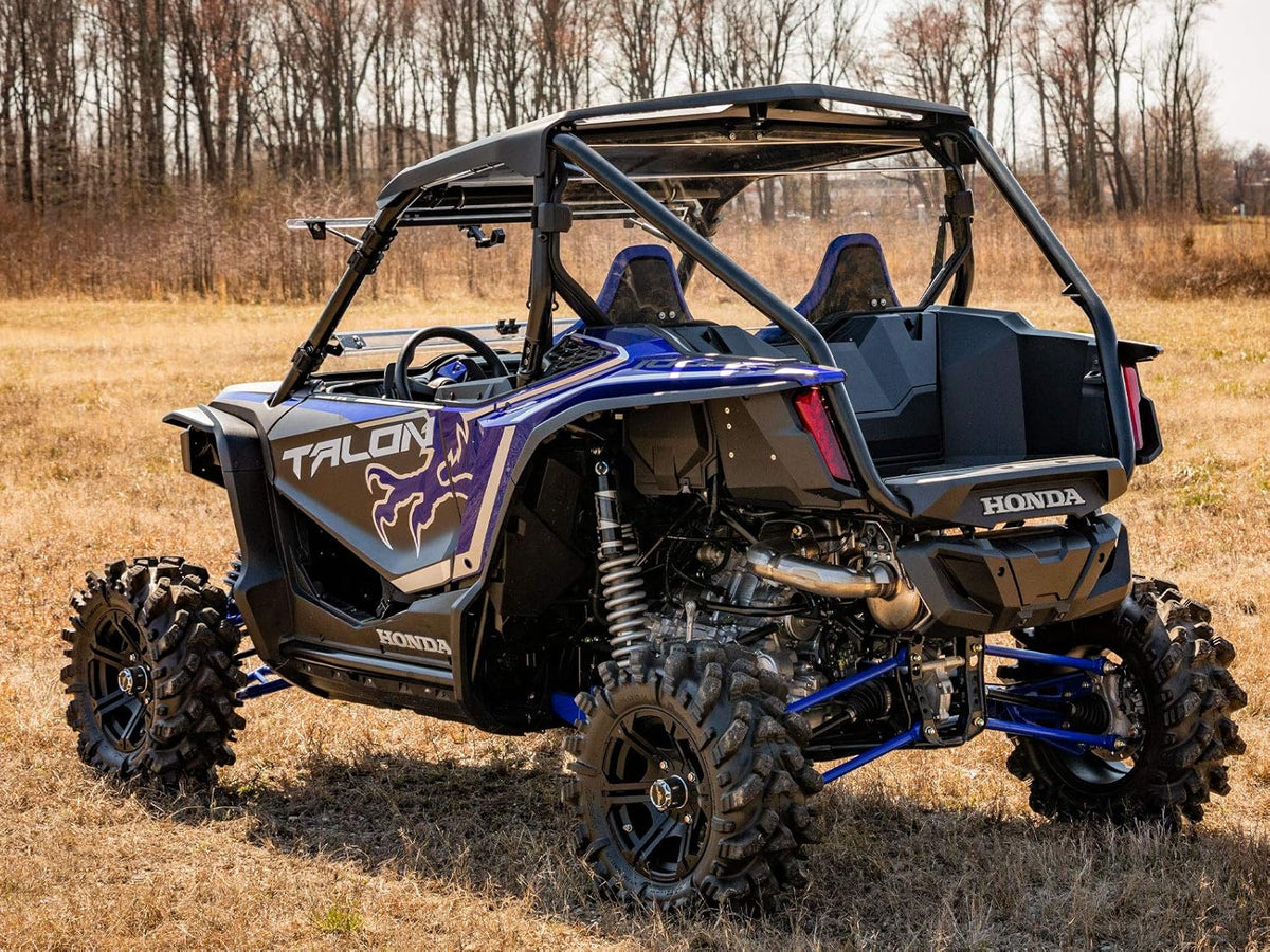Rear Windshield for Honda Talon 1000X / 1000R (2-seat model only), 1/4 Thick Dark Tint Polycarbonate Q331907
