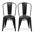 Black High Back Dining Chair Set of 2 Z653208