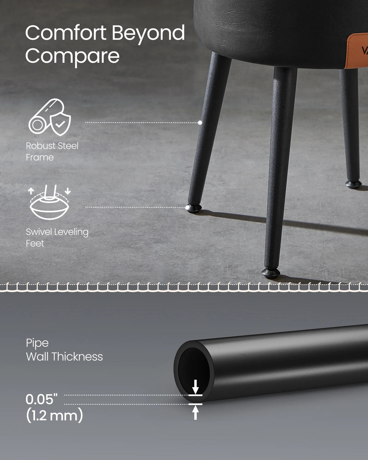 Synthetic Leather Storage Ottoman X763233