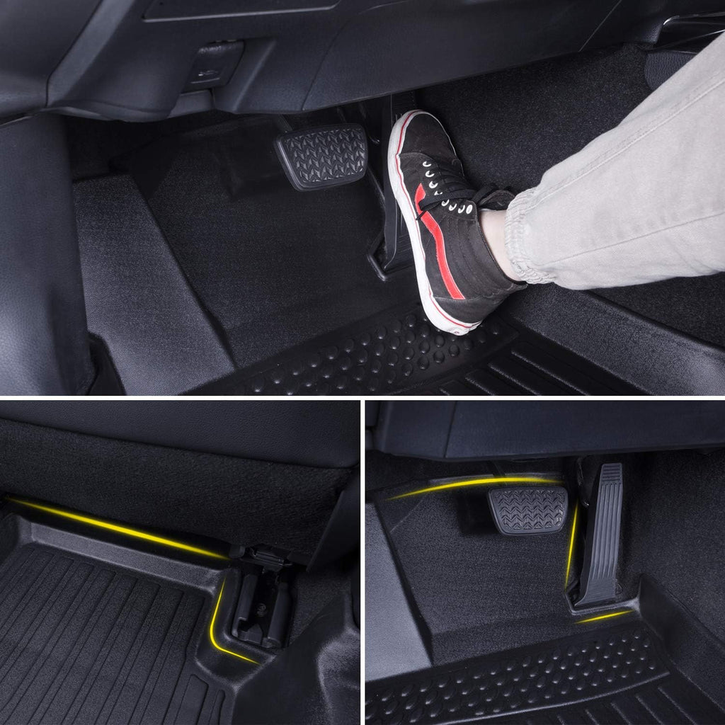 Black Floor Mats Liners for GV80 5 Seats 2021 2022 Heavy Duty All Weather Guard Front Rear Auto Carpet O46990