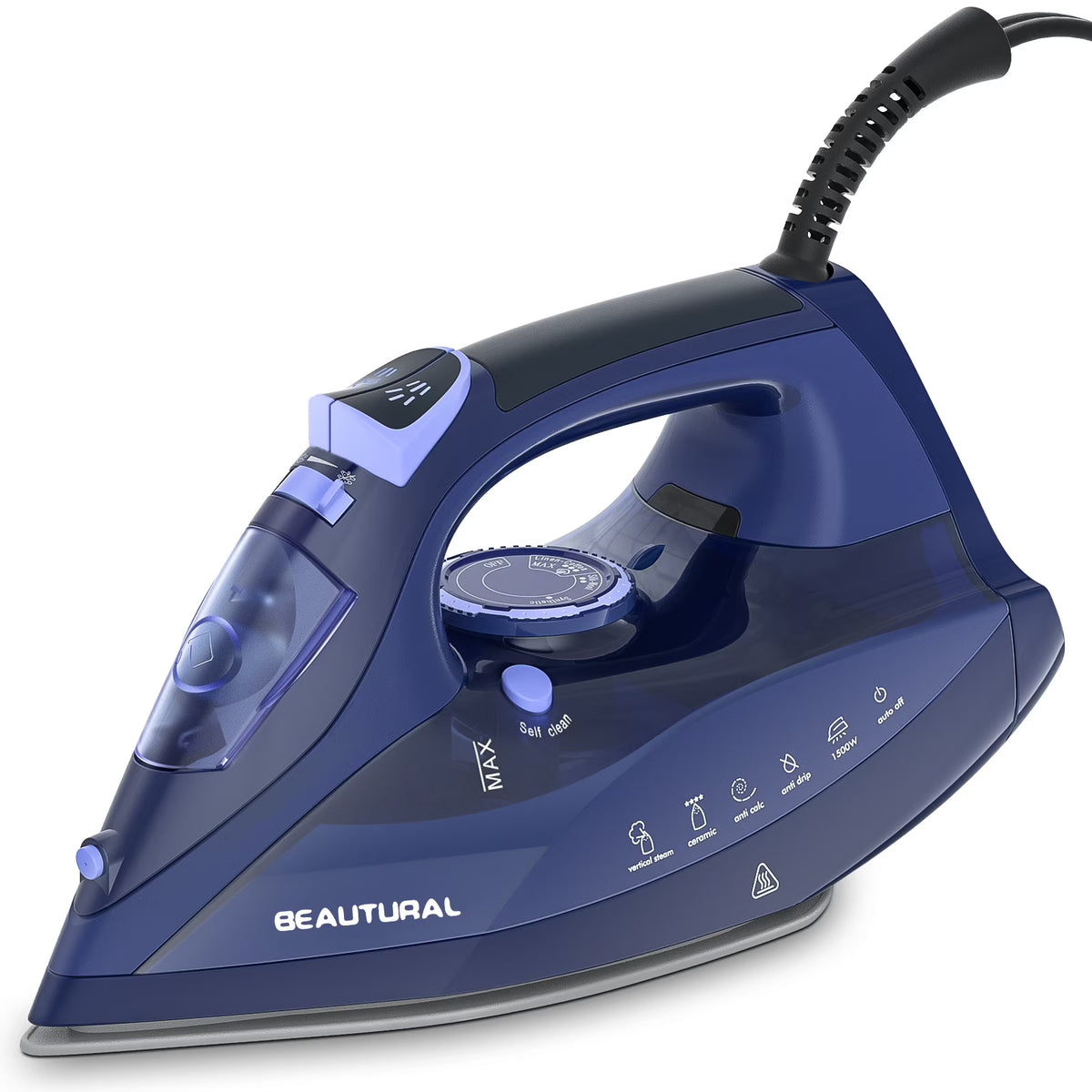 Steam Iron with Thermostat Dial, Self-Cleaning K321