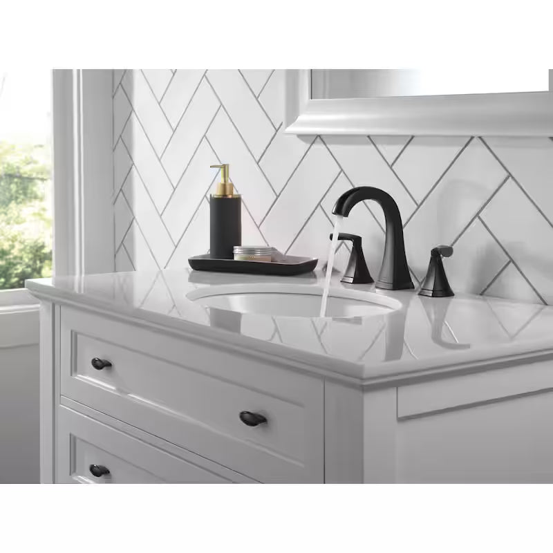 Matte Black 2-Handle Bathroom Faucet R13314