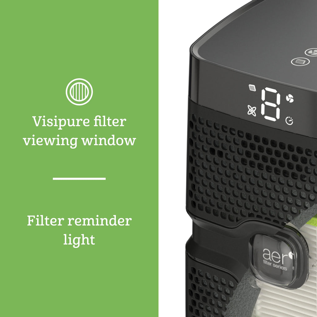True Hepa Air Purifier Tower with Timer and Filter Light M3340