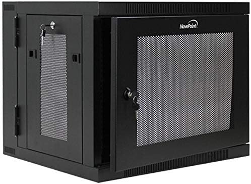9U Wall-Mount Network Cabinet Enclosure, 450mm Depth, Hinged Back, Swing Gate Server Cabinet Z897186