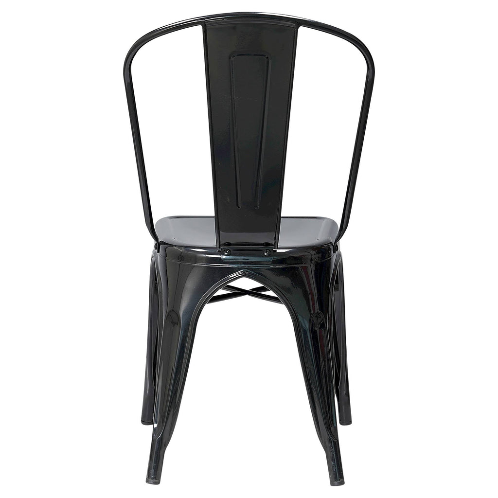 Black High Back Dining Chair Set of 2 Z653208