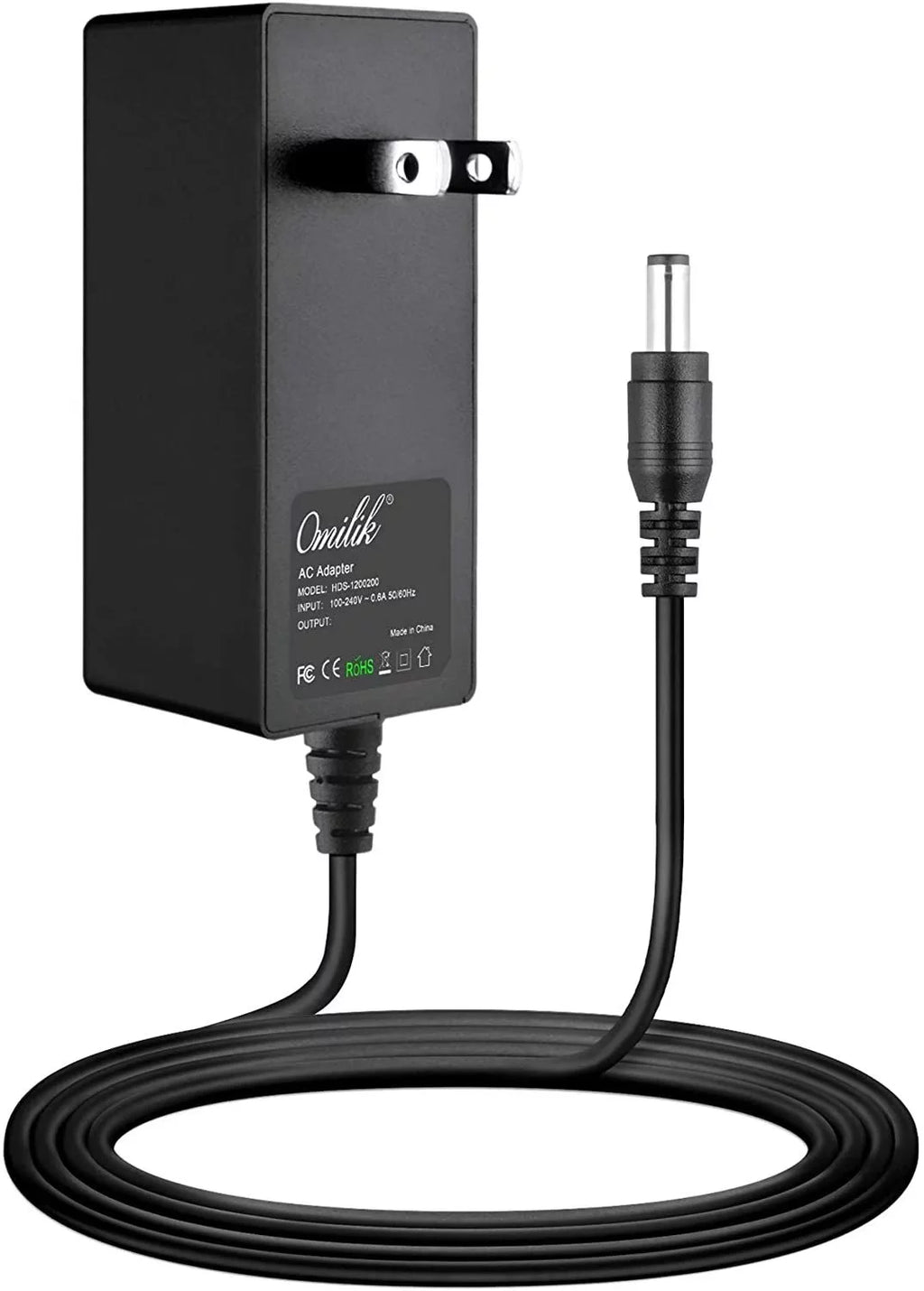 12V 1A AC-DC Adapter Charger Power Supply Cord Z65750